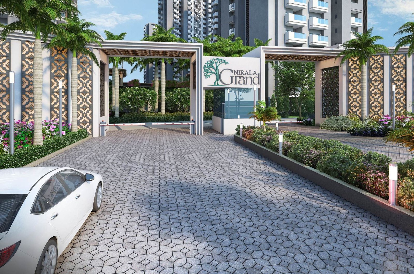 Artist's impression of the entry to Nirala Grand